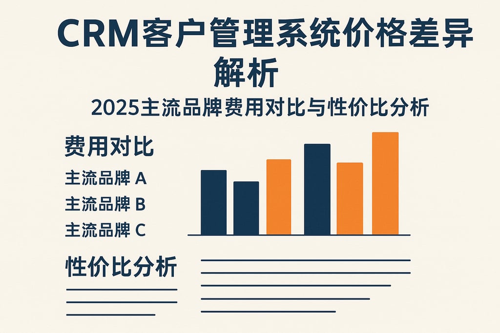 CRM客户管理系统价格差异解析：2025主流品牌费用对比与性价比分析