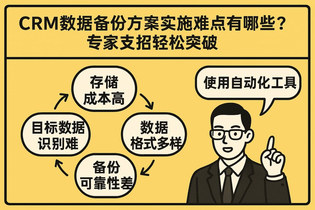 CRM数据备份方案实施难点有哪些？专家支招轻松突破
