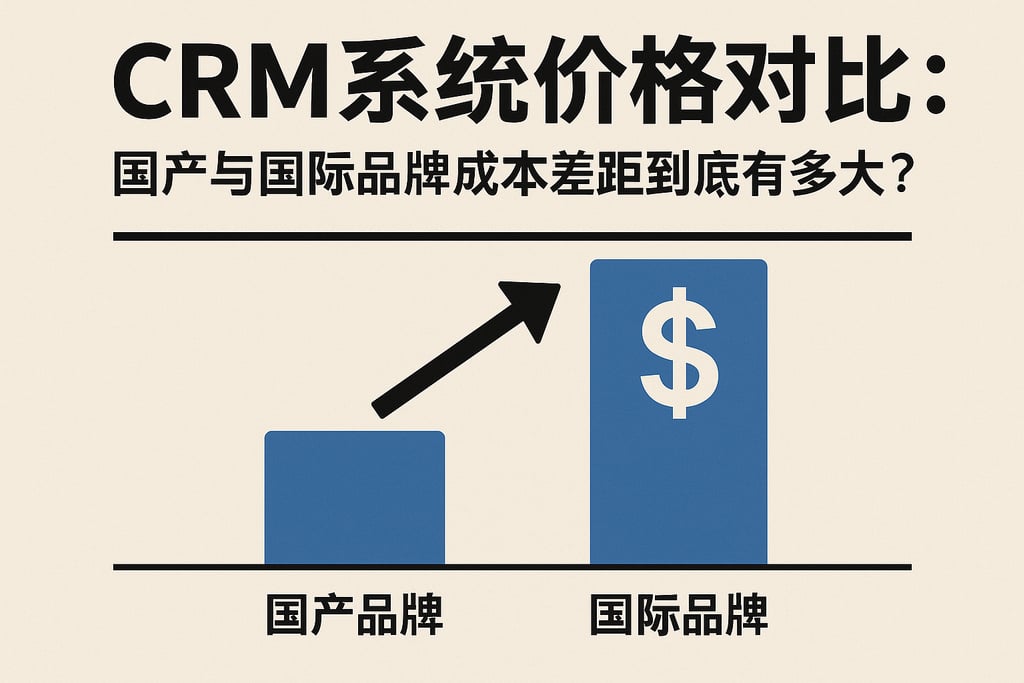CRM系统价格对比：国产与国际品牌成本差距到底有多大？