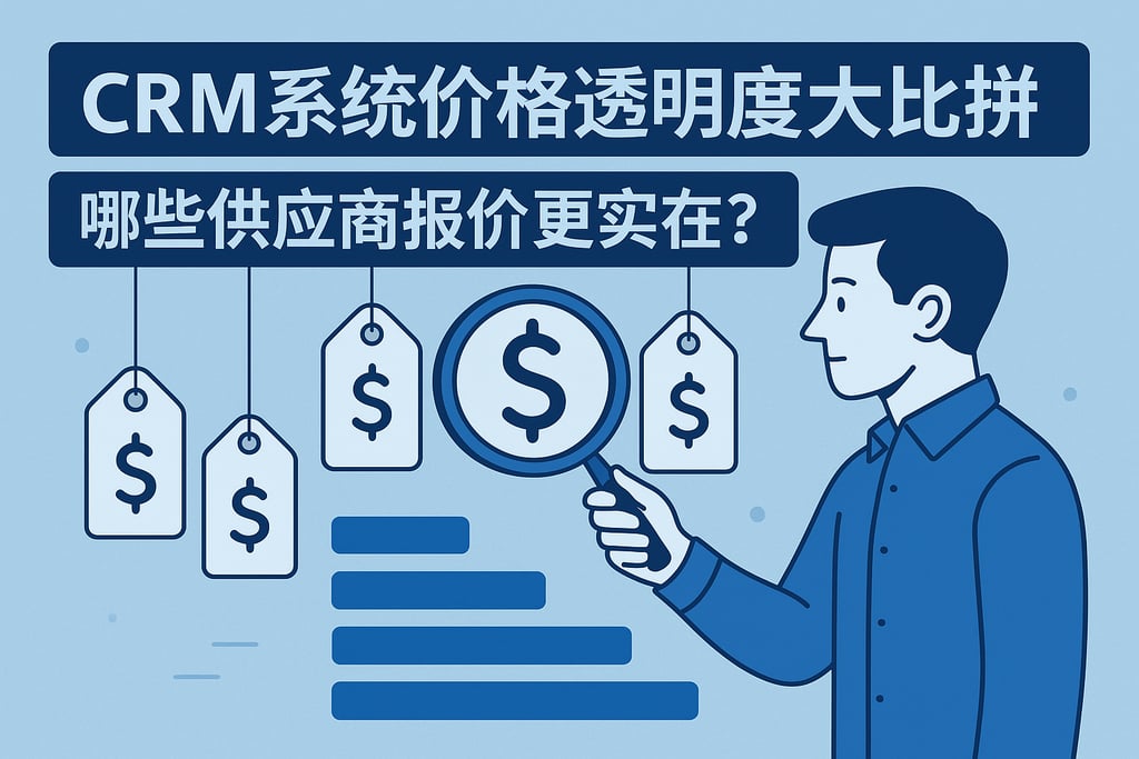 CRM系统价格透明度大比拼，哪些供应商报价更实在？