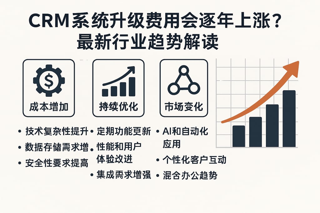 CRM系统升级费用为什么会逐年上涨？最新行业趋势解读