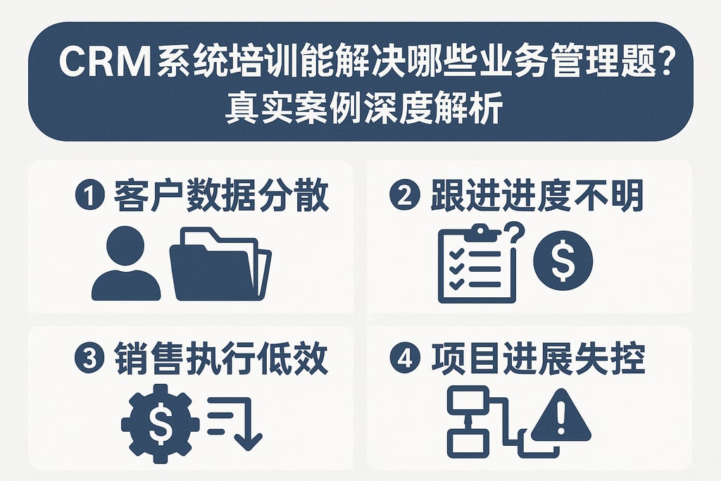 CRM系统培训能解决哪些业务管理难题？真实案例深度解析