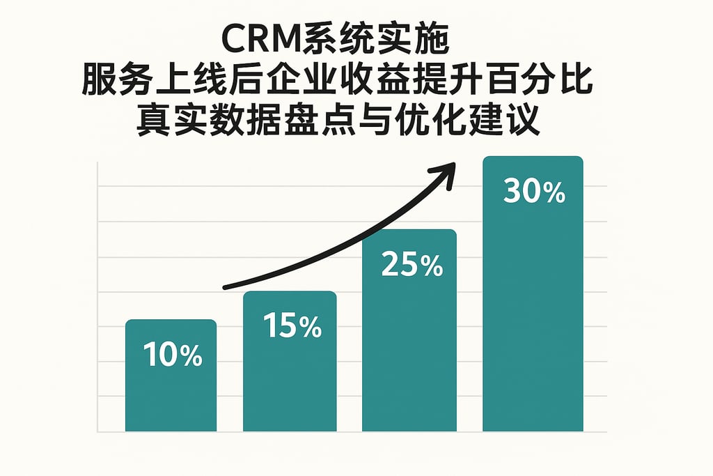 CRM系统实施服务上线后企业收益提升百分比，真实数据盘点与优化建议