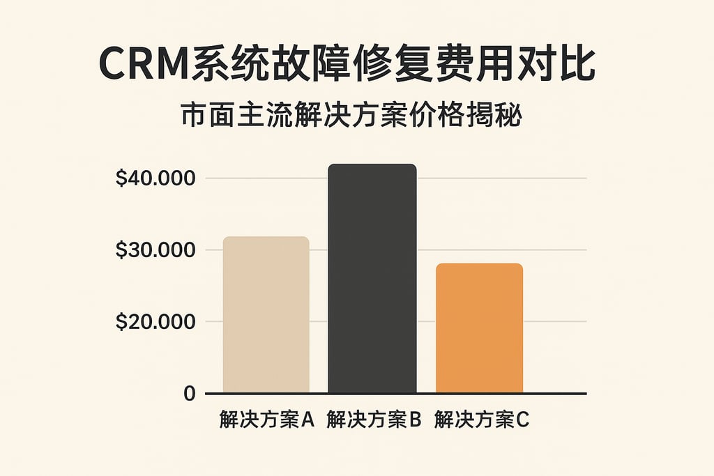 CRM系统故障修复费用对比，市面主流解决方案价格揭秘