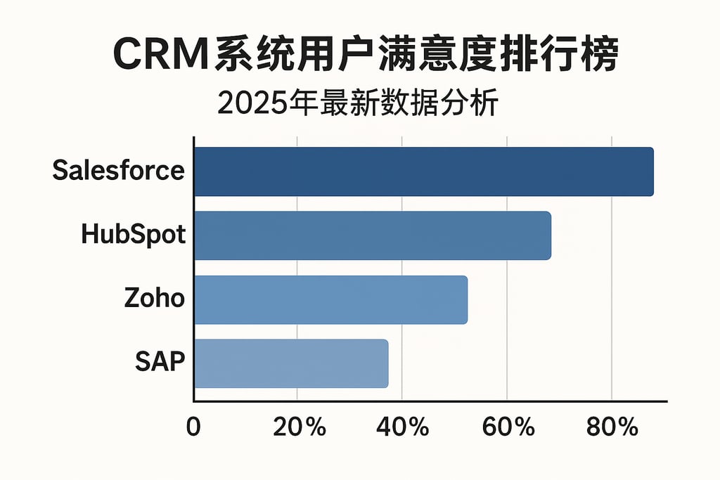 CRM系统用户满意度排行榜，2025年最新数据分析