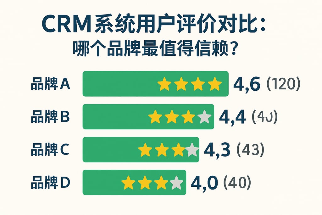 CRM系统用户评价对比：哪个品牌最值得信赖？