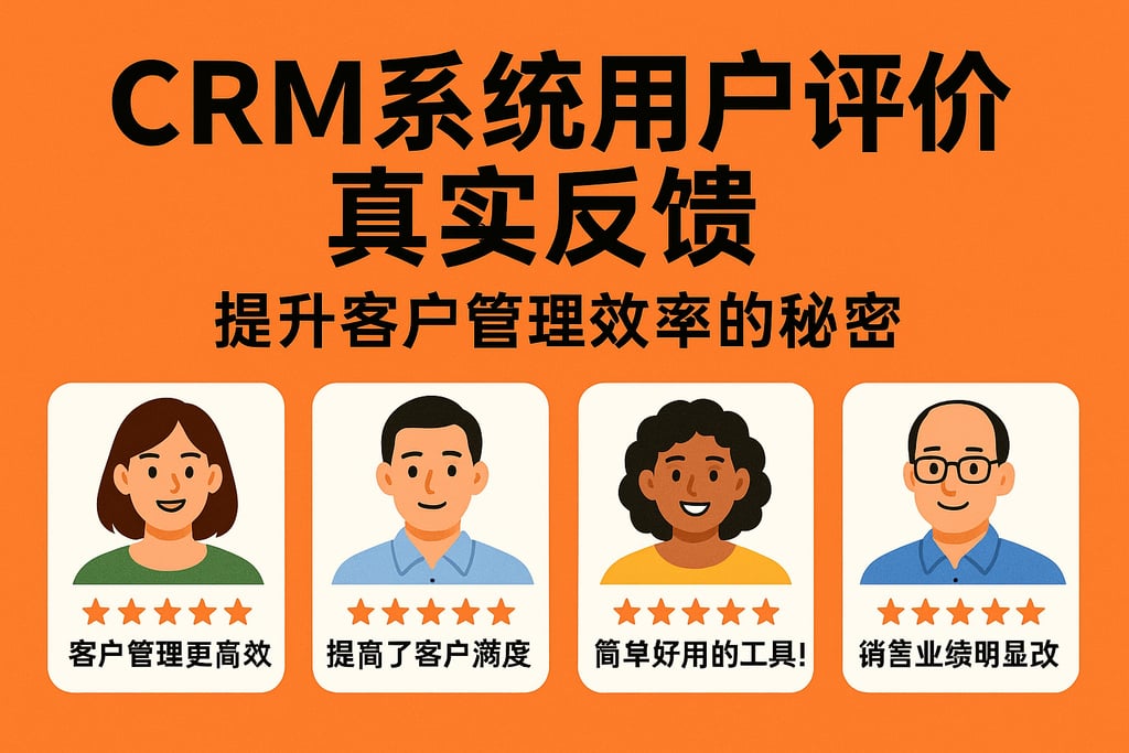 CRM系统用户评价真实反馈：提升客户管理效率的秘密