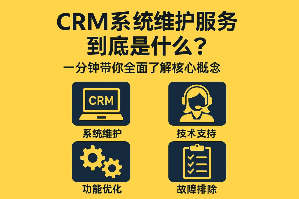 CRM系统维护服务到底是什么？一分钟带你全面了解核心概念