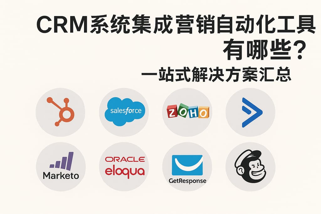 CRM系统集成营销自动化工具有哪些？一站式解决方案汇总
