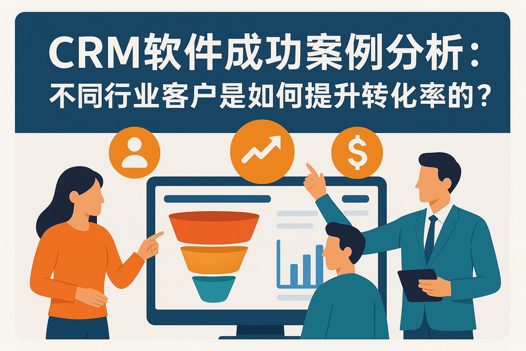 CRM软件成功案例分析：不同行业客户是如何提升转化率的？