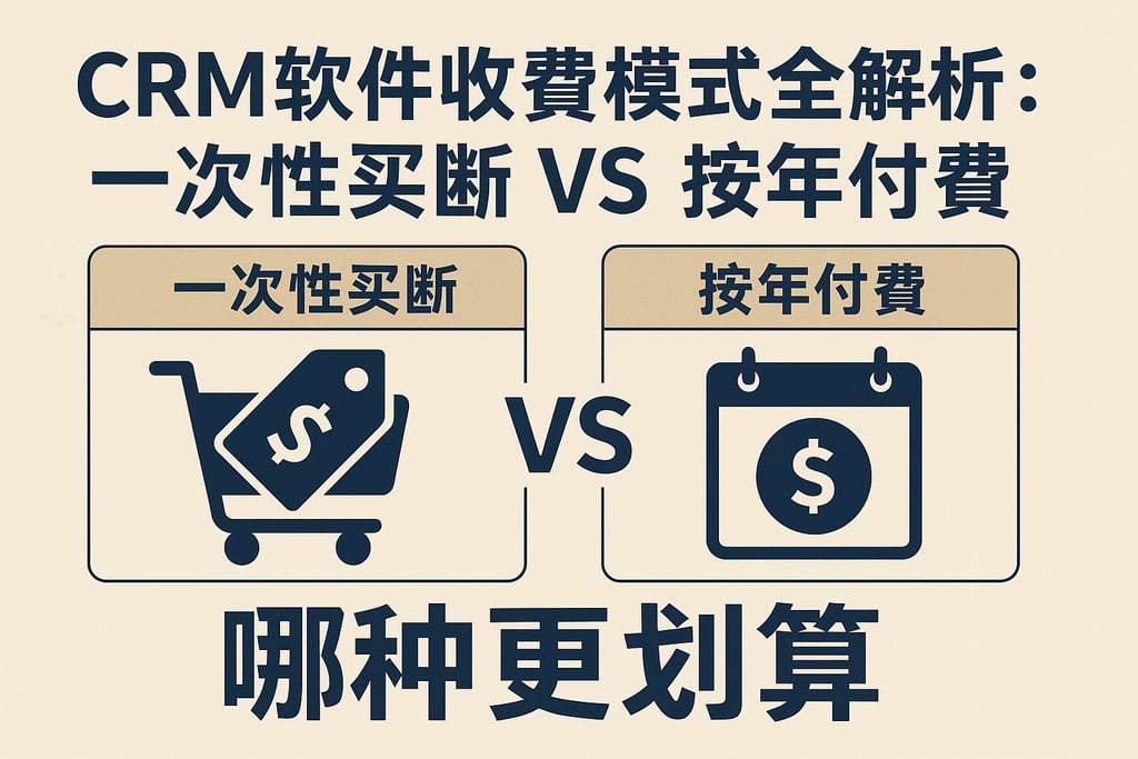 CRM软件收费模式全解析：一次性买断VS按年付费，哪种更划算