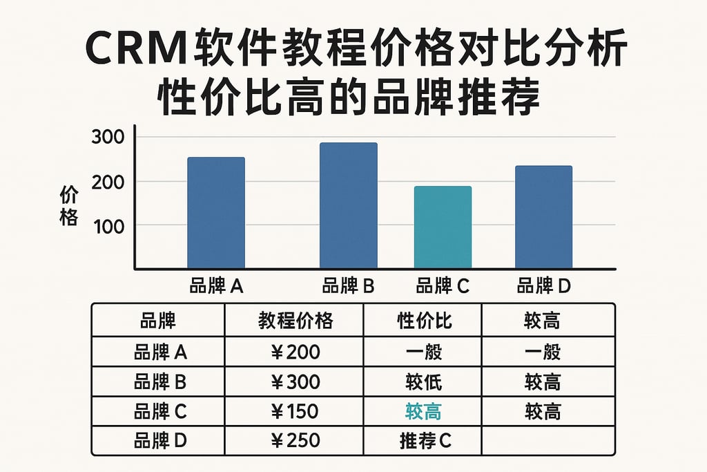CRM软件教程价格对比分析，性价比高的品牌推荐