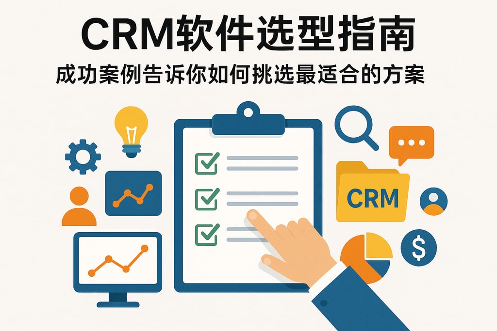 CRM软件选型指南：成功案例告诉你如何挑选最适合的方案