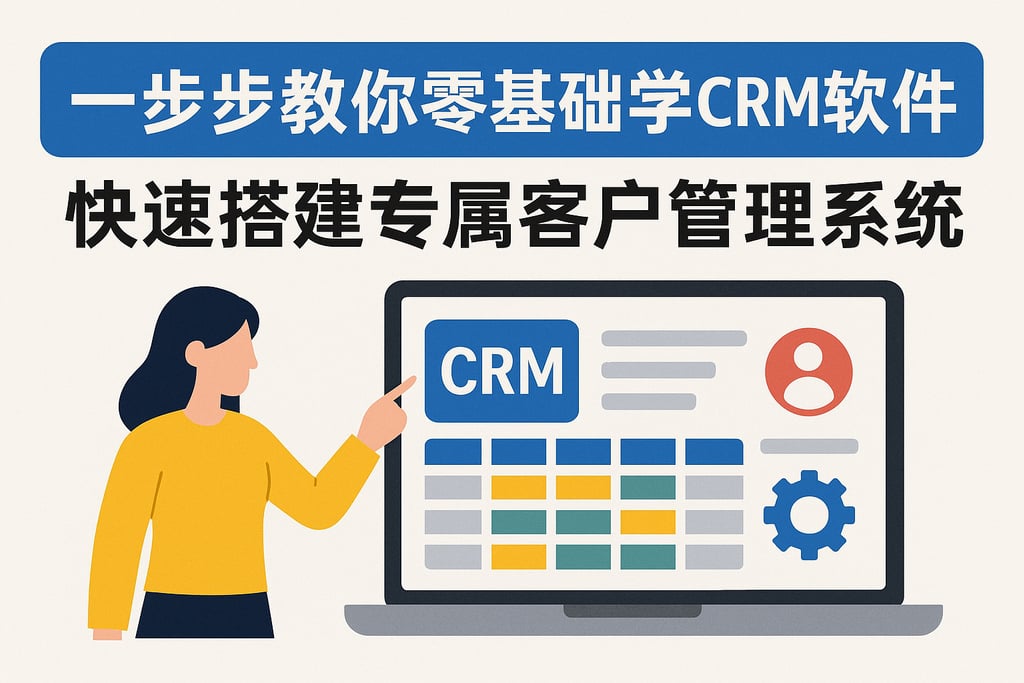 一步步教你零基础学CRM软件，快速搭建专属客户管理系统
