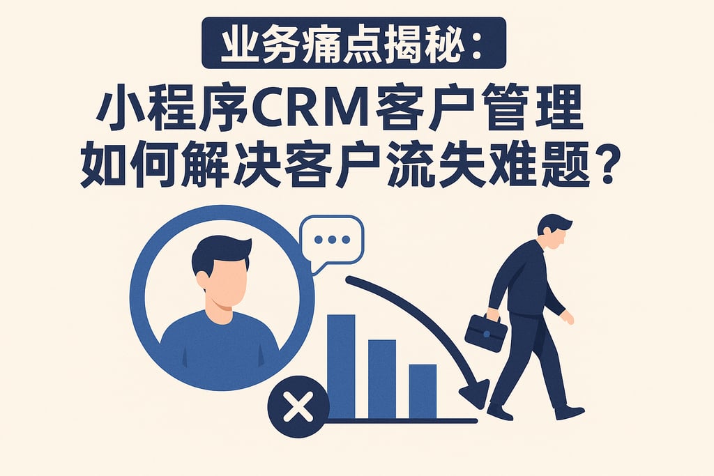 业务痛点揭秘：小程序CRM客户管理如何解决客户流失难题？