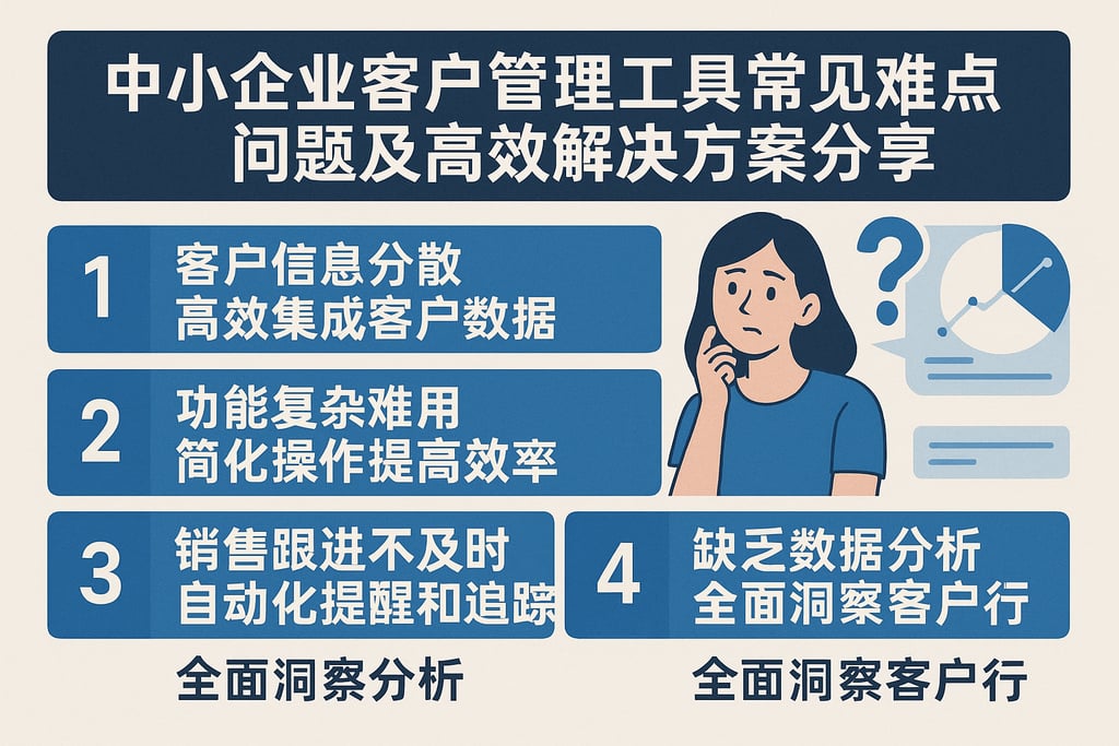 中小企业客户管理工具常见难点问题及高效解决方案分享