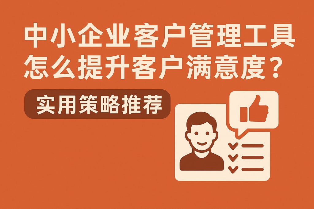 中小企业客户管理工具怎么提升客户满意度？实用策略推荐