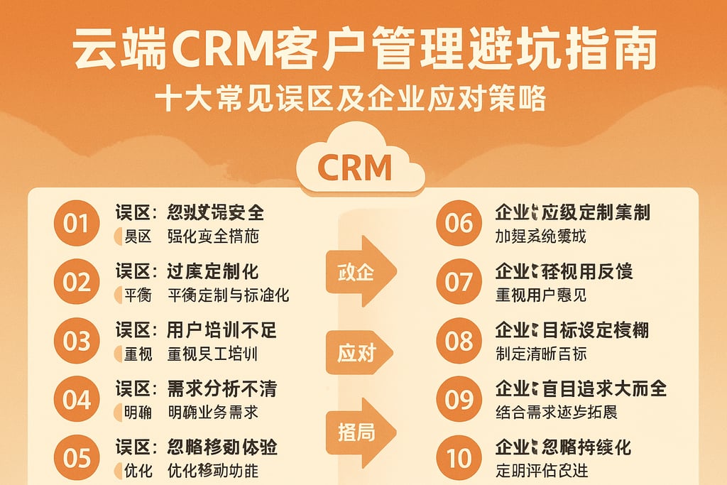 云端CRM客户管理避坑指南：十大常见误区及企业应对策略