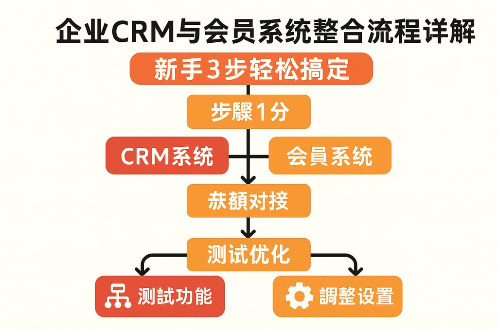 企业CRM与会员系统整合流程详解，新手3步轻松搞定
