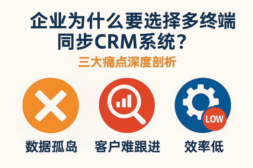 企业为什么要选择多终端同步CRM系统？三大痛点深度剖析