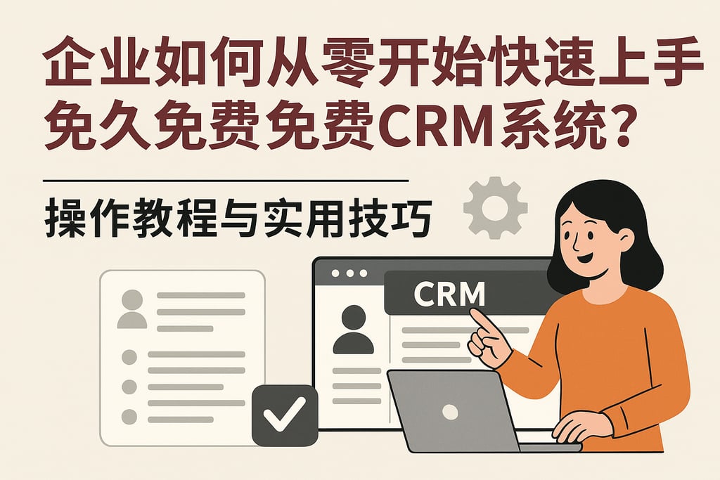 企业如何从零开始快速上手永久免费CRM系统？操作教程与实用技巧