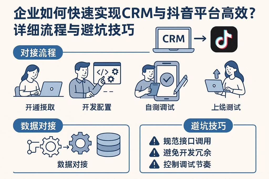企业如何快速实现CRM与抖音平台高效对接？详细流程与避坑技巧