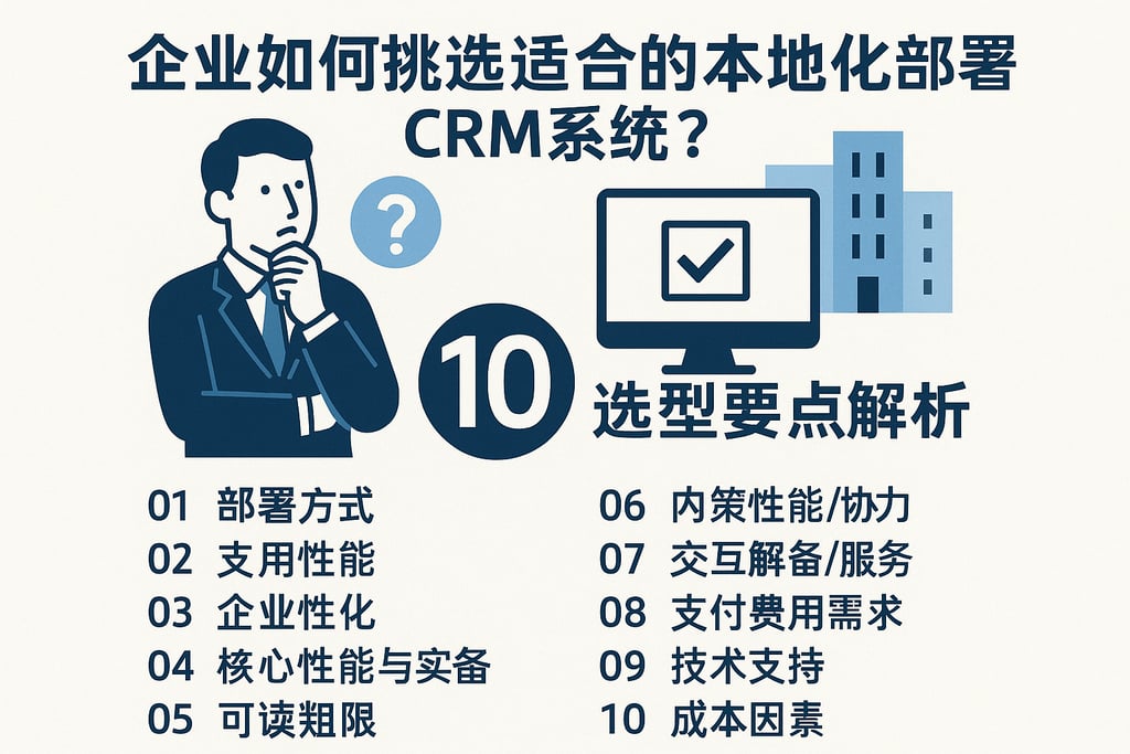 企业如何挑选适合的本地化部署CRM系统？10大选型要点解析