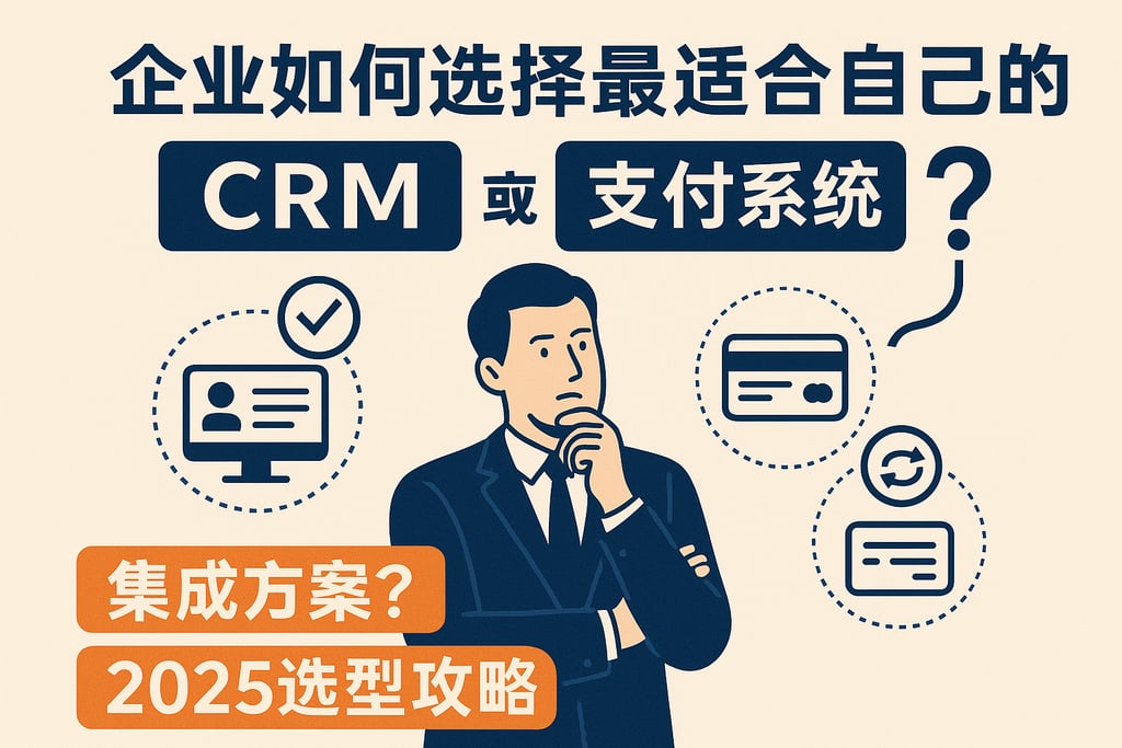 企业如何选择最适合自己的CRM与支付系统集成方案？2025选型攻略