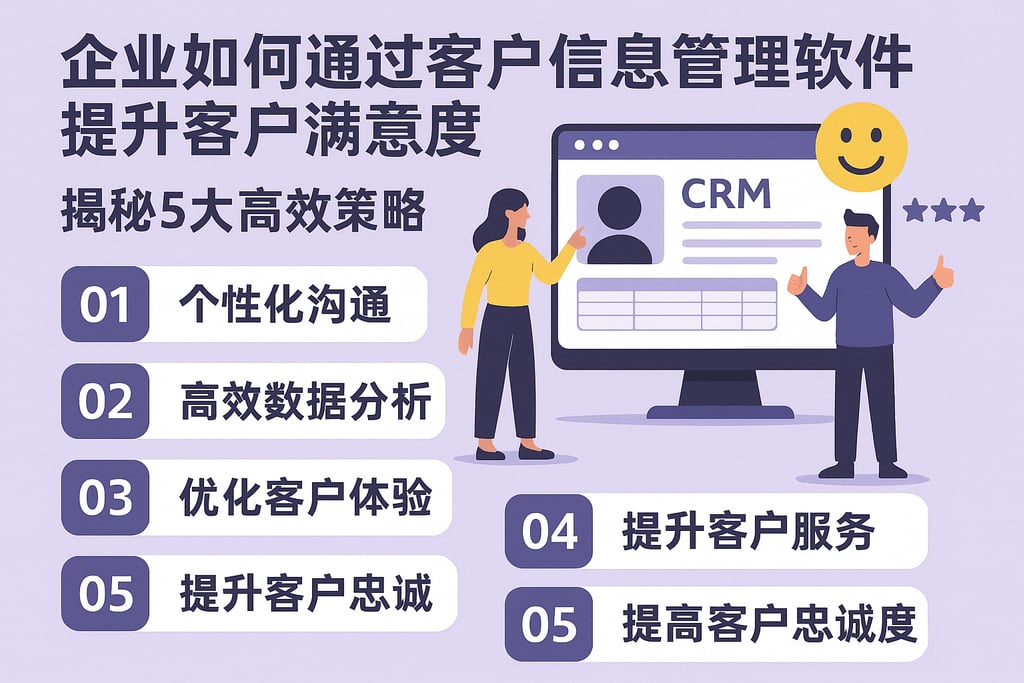 企业如何通过客户信息管理软件提升客户满意度，揭秘5大高效策略