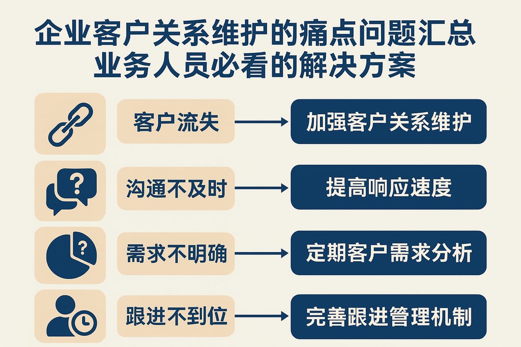 企业客户关系维护的痛点问题汇总，业务人员必看的解决方案