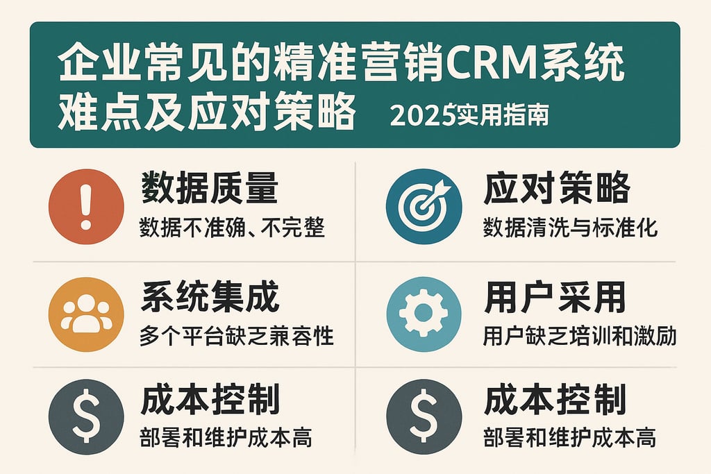 企业常见的精准营销CRM系统难点及应对策略，2025实用指南