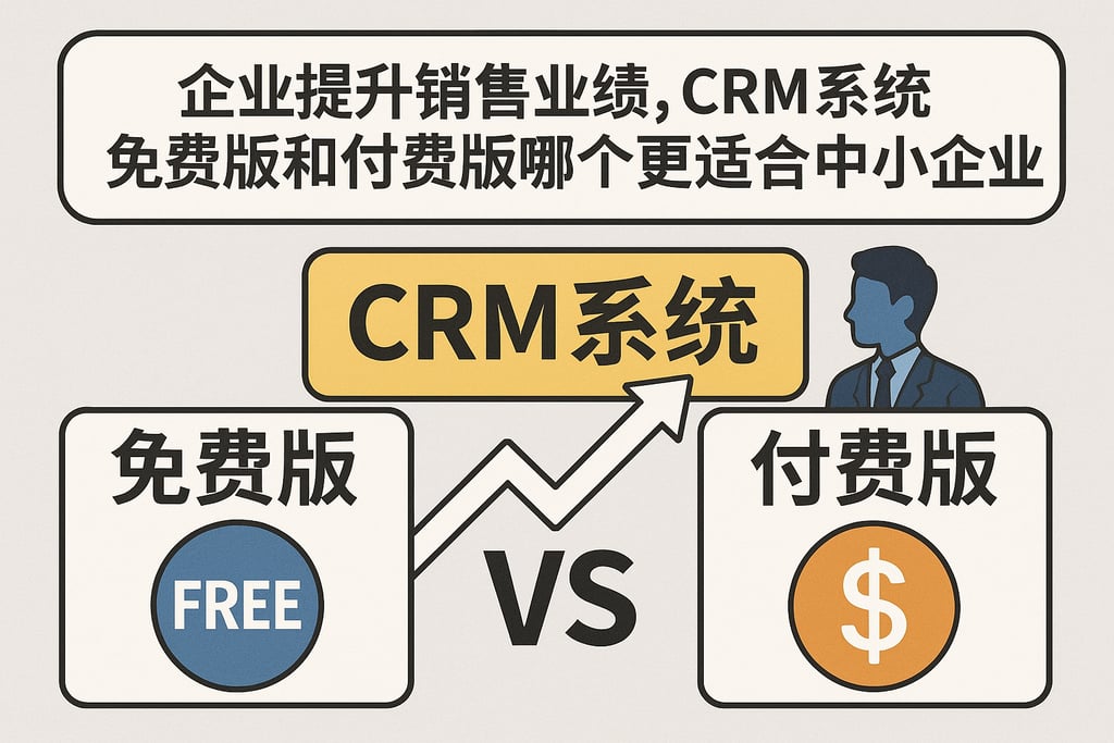 企业提升销售业绩，CRM系统免费版和付费版哪个更适合中小企业