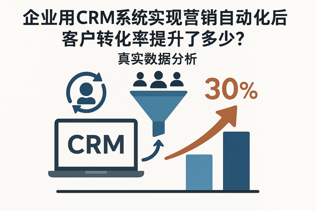 企业用CRM系统实现营销自动化后，客户转化率提升了多少？真实数据分析
