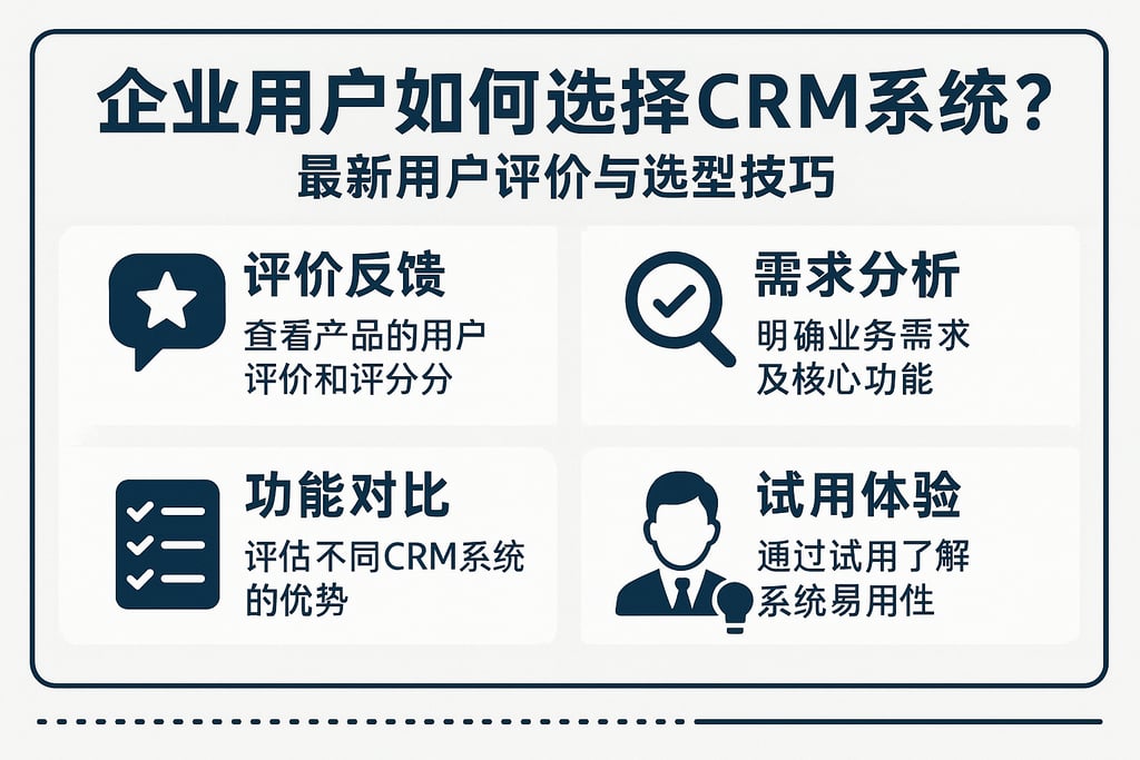 企业用户如何选择CRM系统？最新用户评价与选型技巧