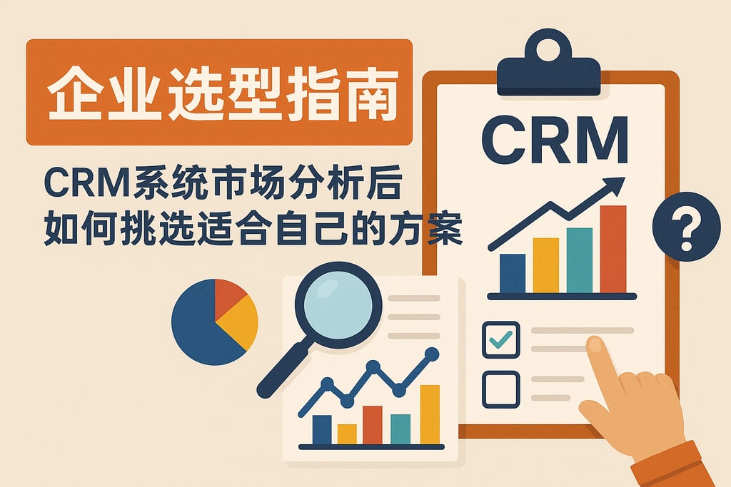 企业选型指南：CRM系统市场分析后如何挑选适合自己的方案