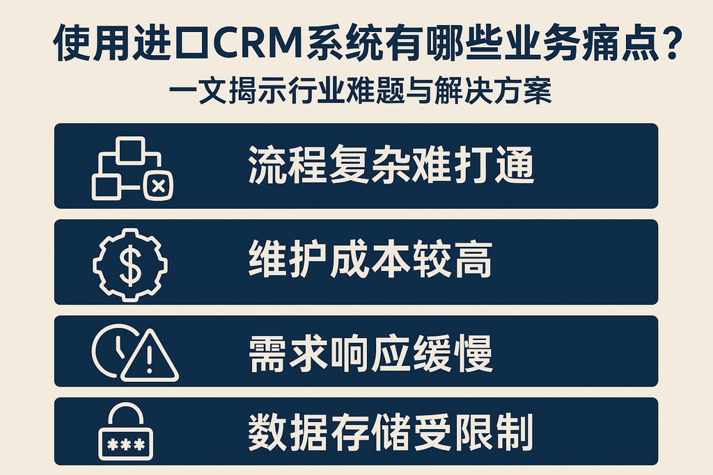 使用进口CRM系统有哪些业务痛点？一文揭示行业难题与解决方案