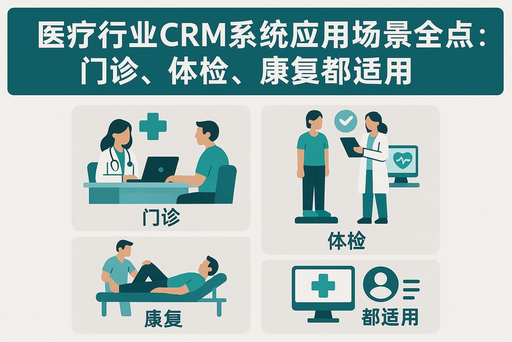 医疗行业CRM系统应用场景全盘点：门诊、体检、康复都适用