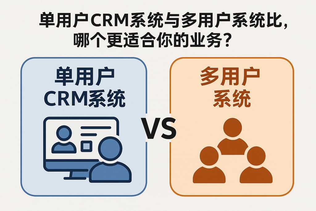 单用户CRM系统与多用户系统对比，哪个更适合你的业务？