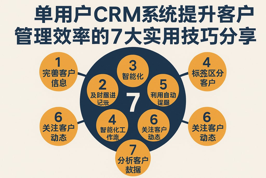 单用户CRM系统提升客户管理效率的7大实用技巧分享