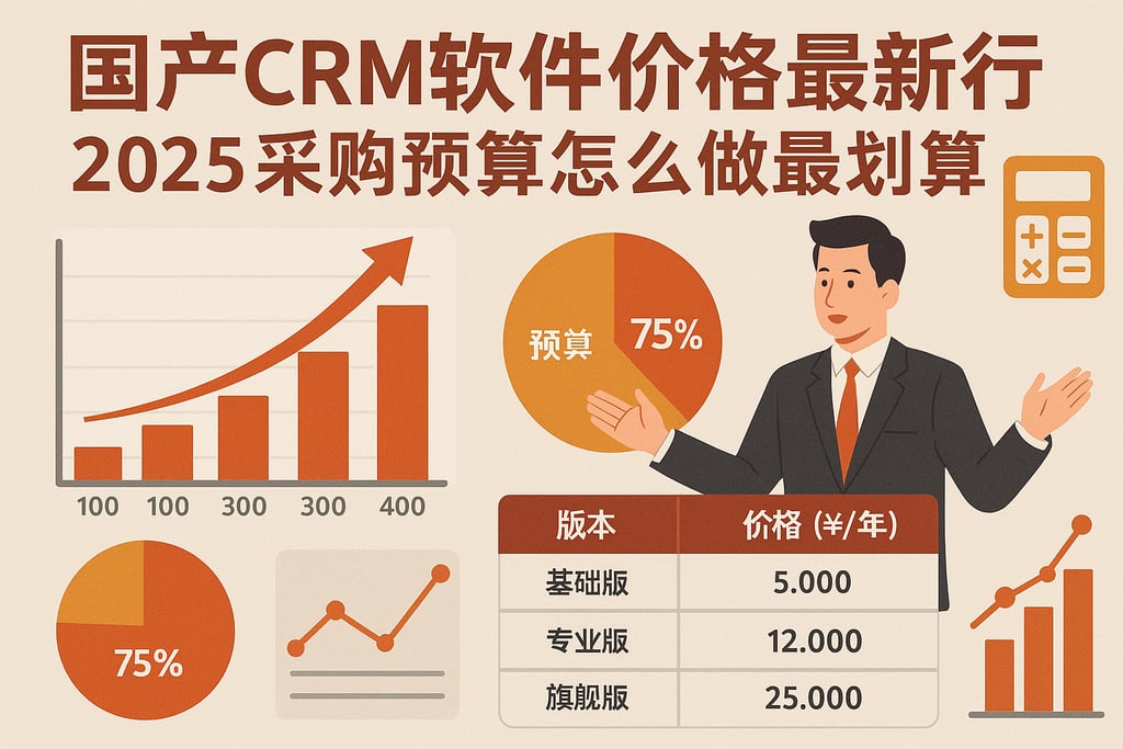 国产CRM软件价格最新行情，2025采购预算怎么做最划算