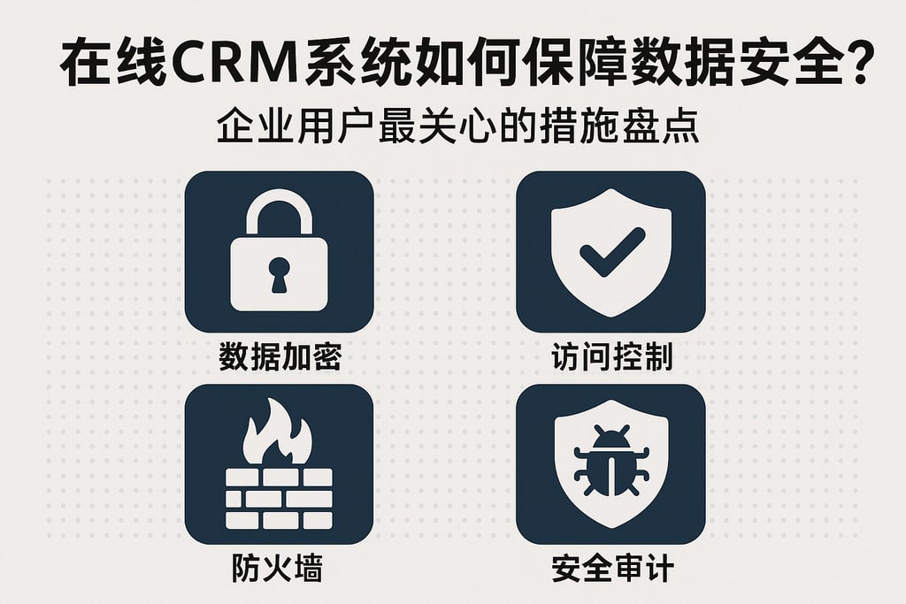 在线CRM系统如何保障数据安全？企业用户最关心的措施盘点