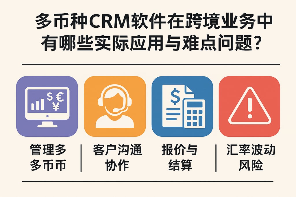 多币种CRM软件在跨境业务中有哪些实际应用与难点问题？