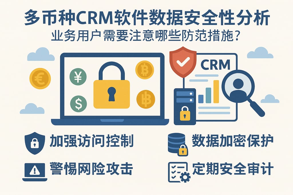 多币种CRM软件数据安全性分析，业务用户需要注意哪些防范措施？