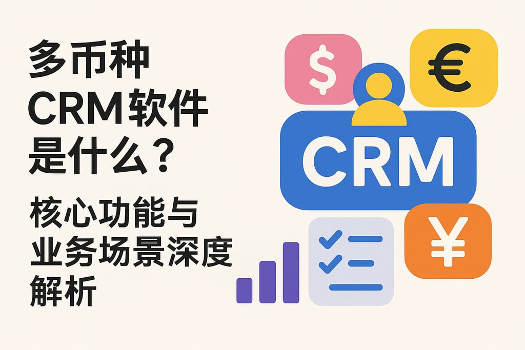 多币种CRM软件是什么？核心功能与业务场景深度解析