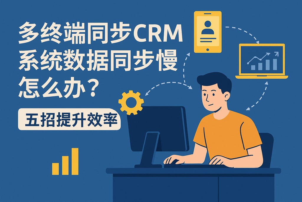 多终端同步CRM系统数据同步慢怎么办？五招提升效率