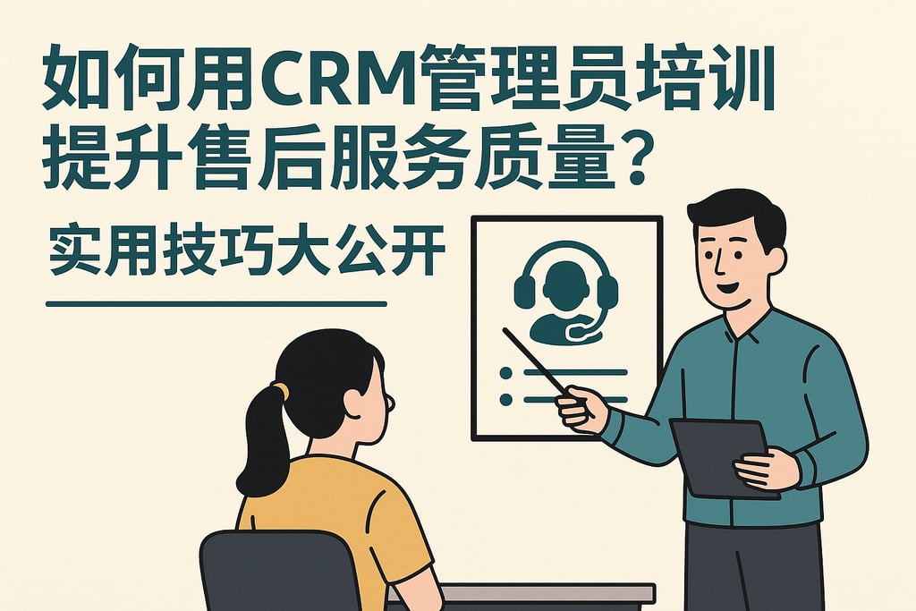 如何用CRM管理员培训提升售后服务质量？实用技巧大公开