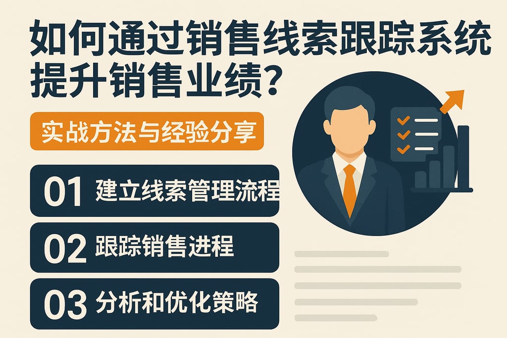 如何通过销售线索跟踪系统提升销售业绩？实战方法与经验分享