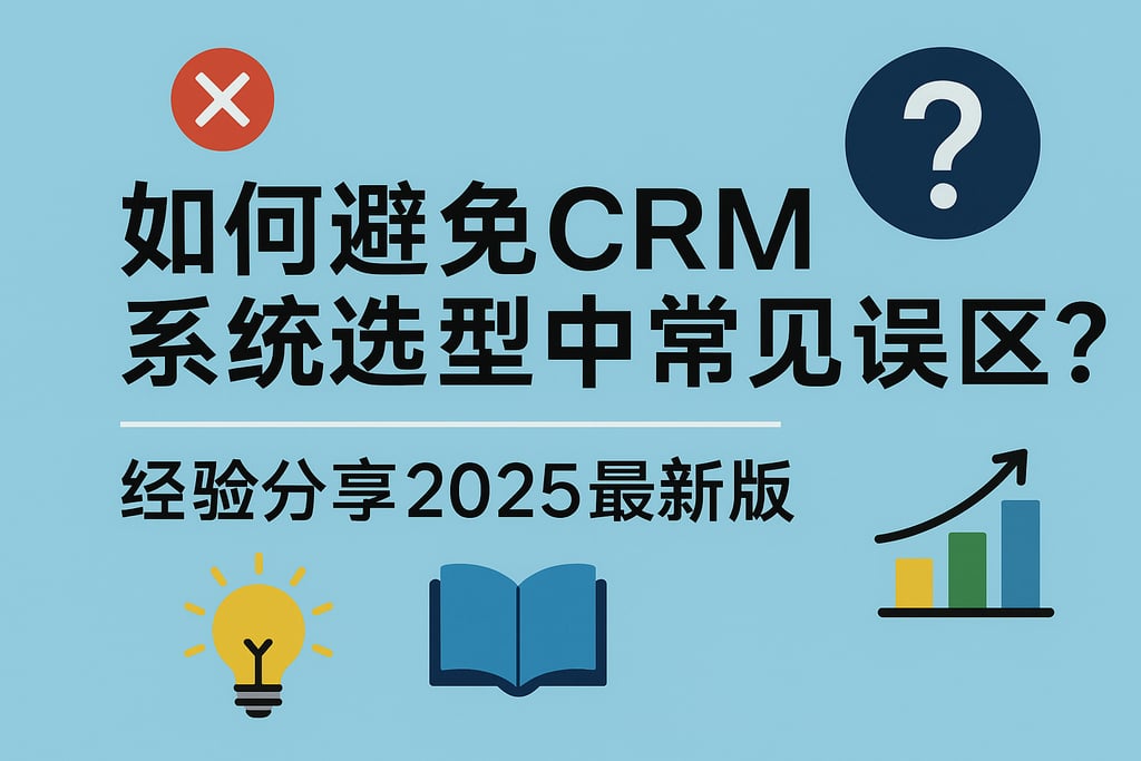 如何避免CRM系统选型中的常见误区？经验分享2025最新版