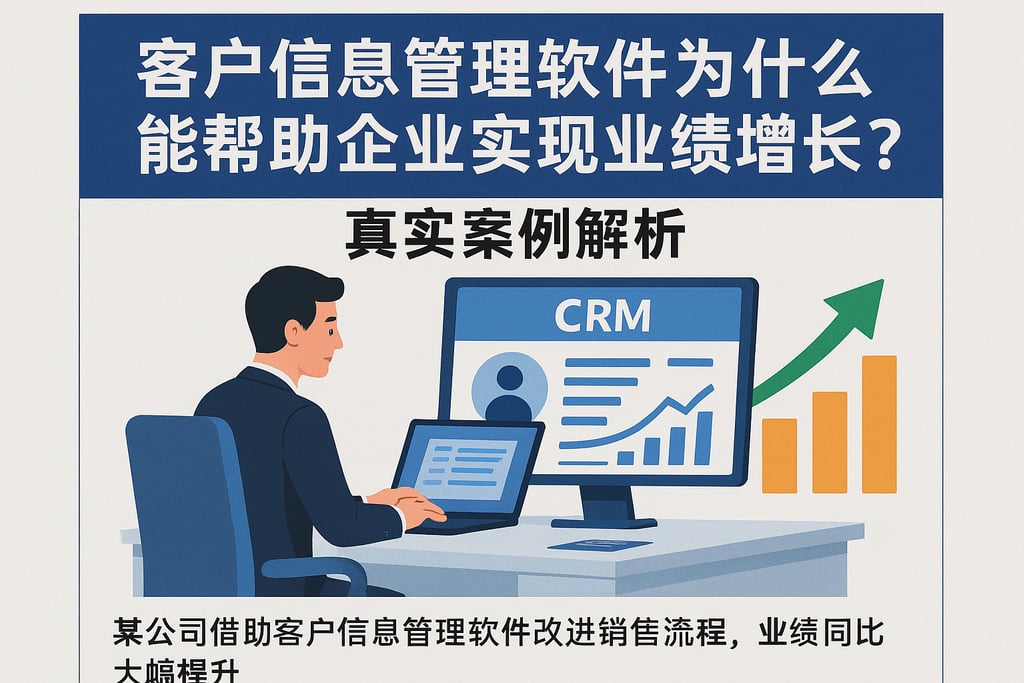 客户信息管理软件为什么能帮助企业实现业绩增长？真实案例解析