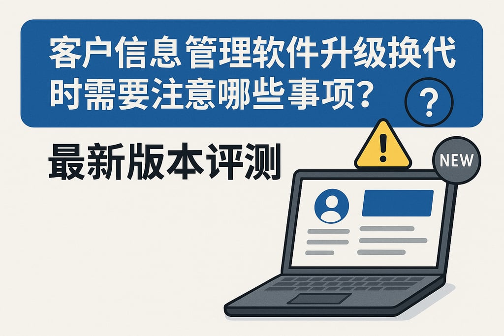 客户信息管理软件升级换代时需要注意哪些事项？最新版本评测